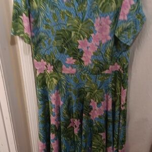 Lularoe pink flower dress 3x